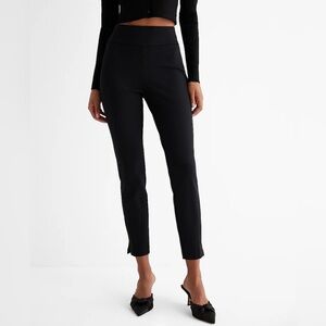 NWT Express Black Dress Pant High Rise Columnist Ankle Cut Size Large
